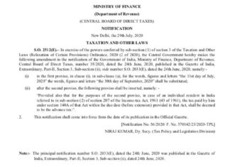 Income Tax Return Due Date Extend for FY 2018-19