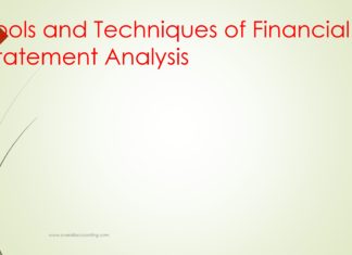 Tools and Techniques of Financial Statement Analysis