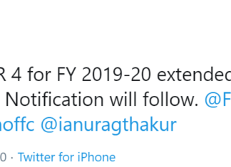 CBIC further extends the due date for filing Form GSTR 4 for the FY 2019-20 to October 31, 2020