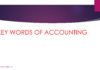 KEY WORDS OF ACCOUNTING