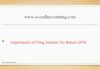 Importance of filing Income Tax Return (ITR)