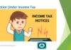 Notice Under Income Tax