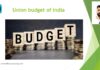 Union budget of India